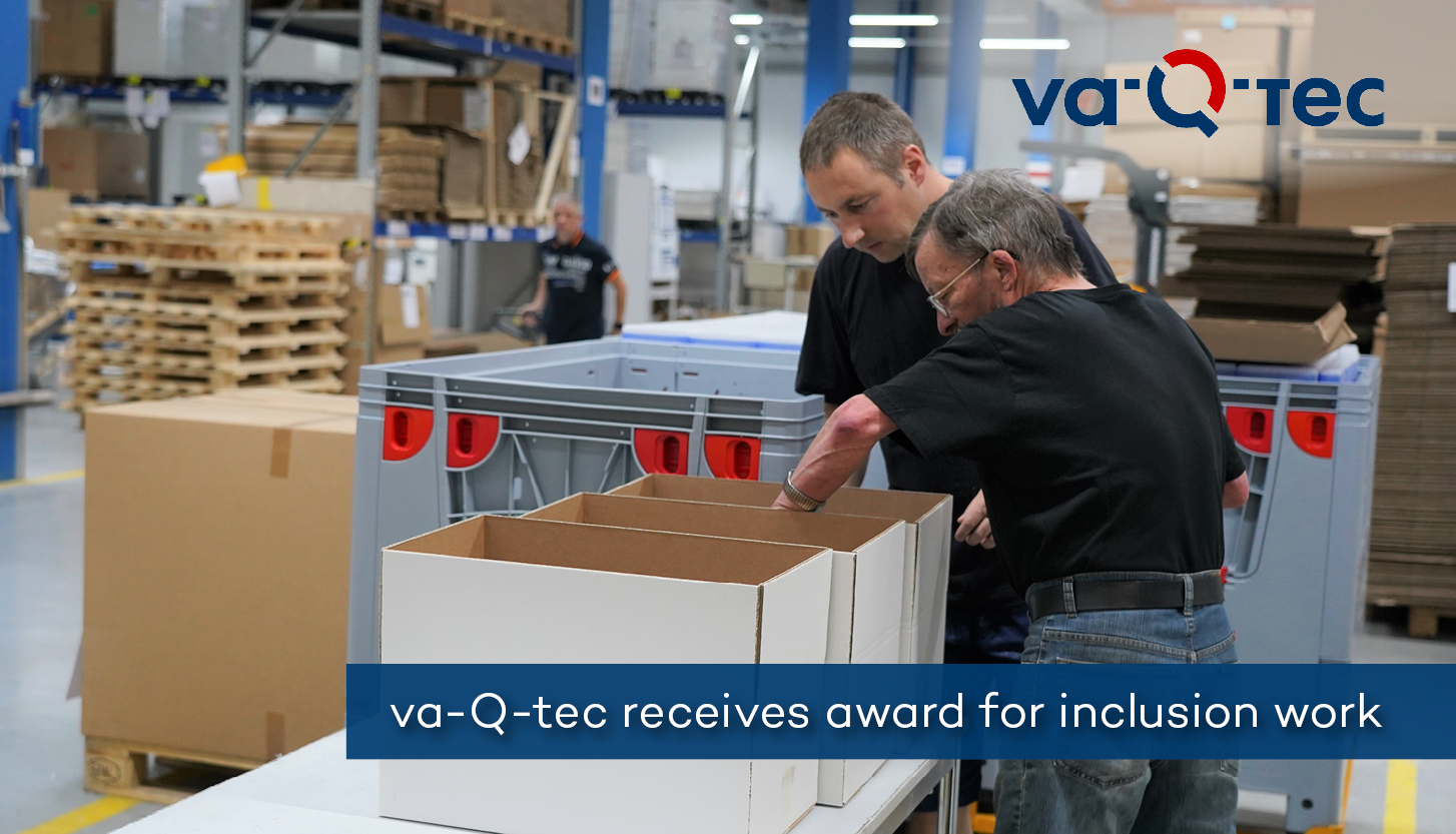 va-Q-tec wird von den Mainfränkischen Werkstätten für seine Inklusionsarbeit ausgezeichnet