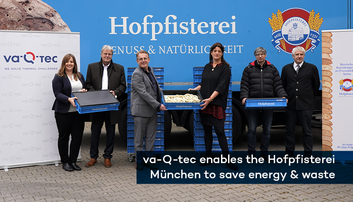 va-Q-tec ermöglicht der Hofpfisterei München nachhaltige und energieeffiziente Transporte von Laugen-Backwaren